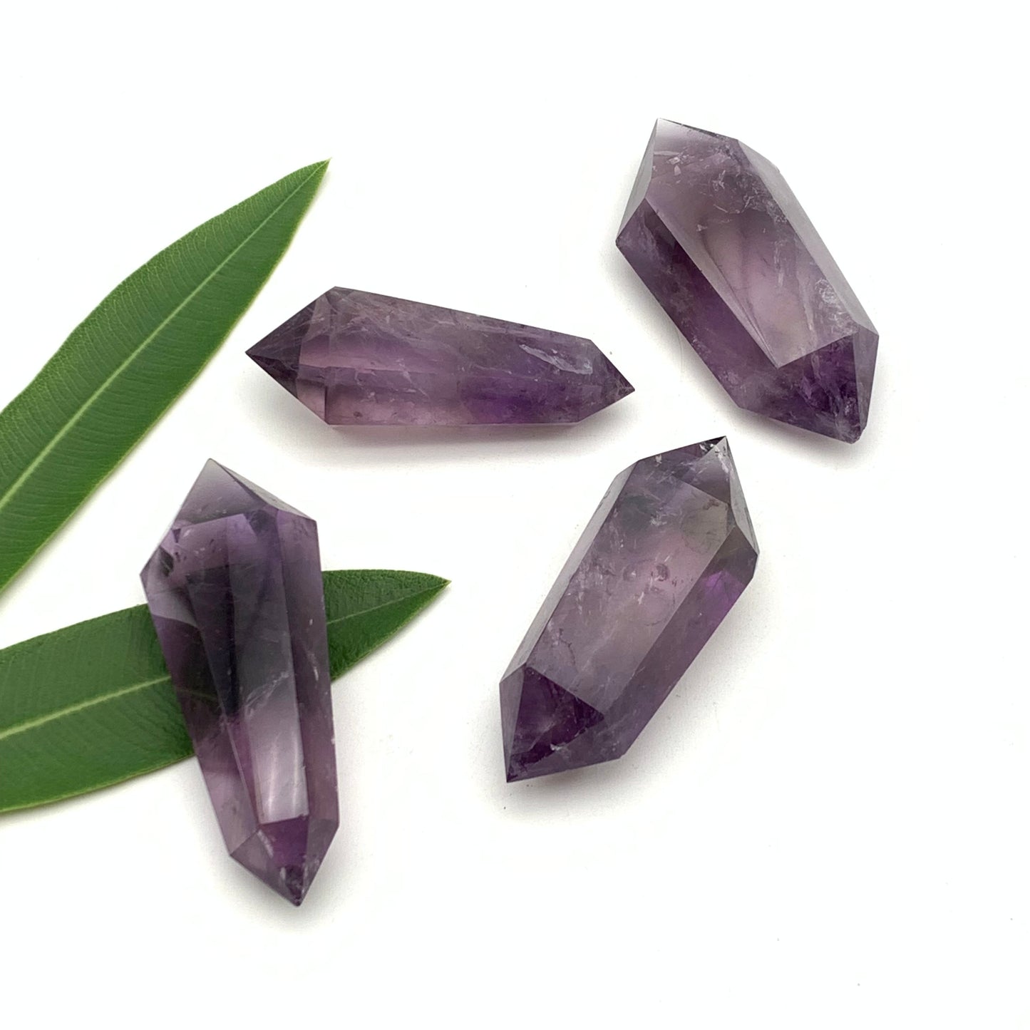 Natural Double Pointed Amethyst - 1 to 1.5 inches