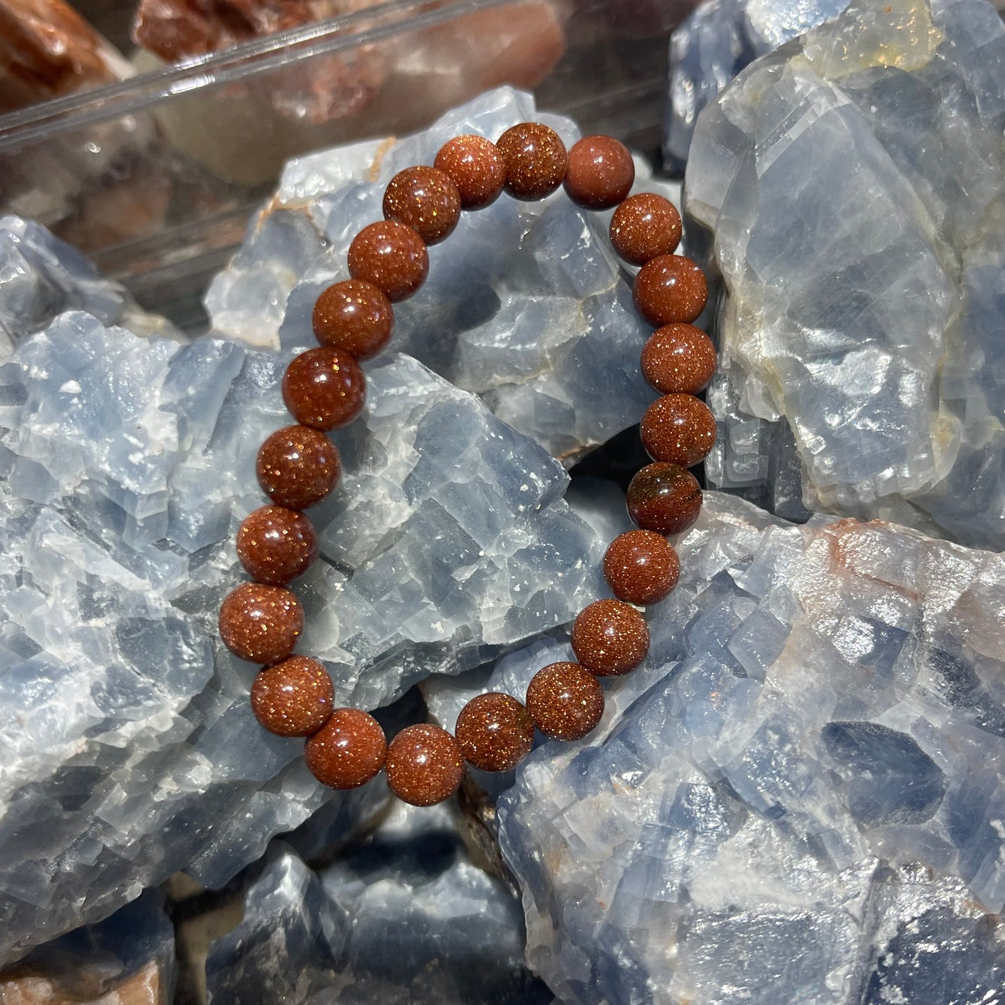 Goldstone Energy Bracelet - 8MM Size Beads