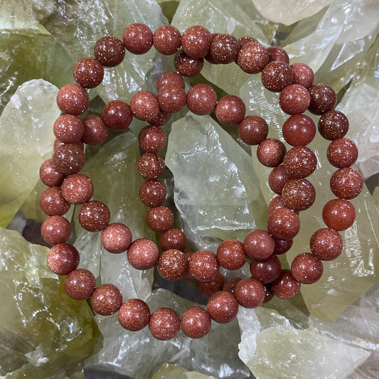 Goldstone Energy Bracelet - 8MM Size Beads