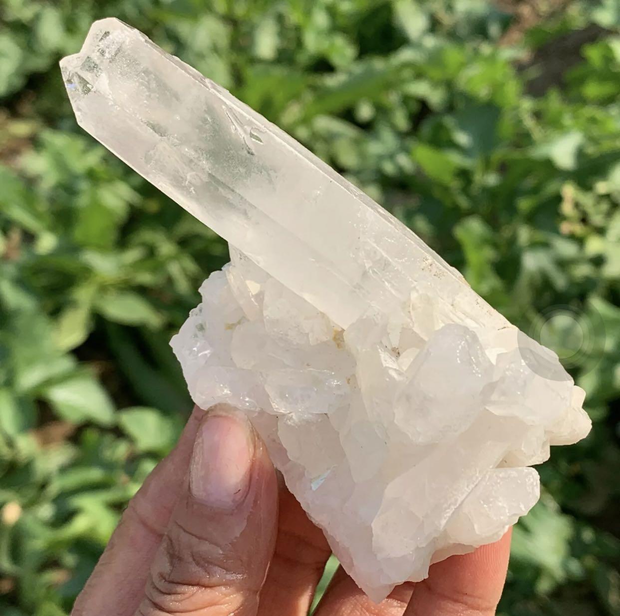 Rare White Quartz Cluster 2"- 6" Wide