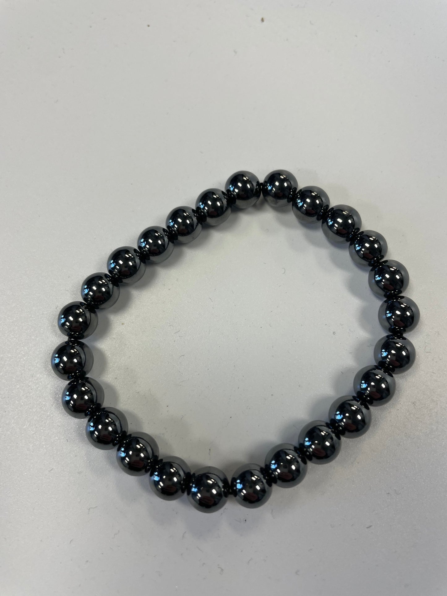 Grade A++ Hematite Crystal Bead Bracelet 8mm Stones Crystal Shop