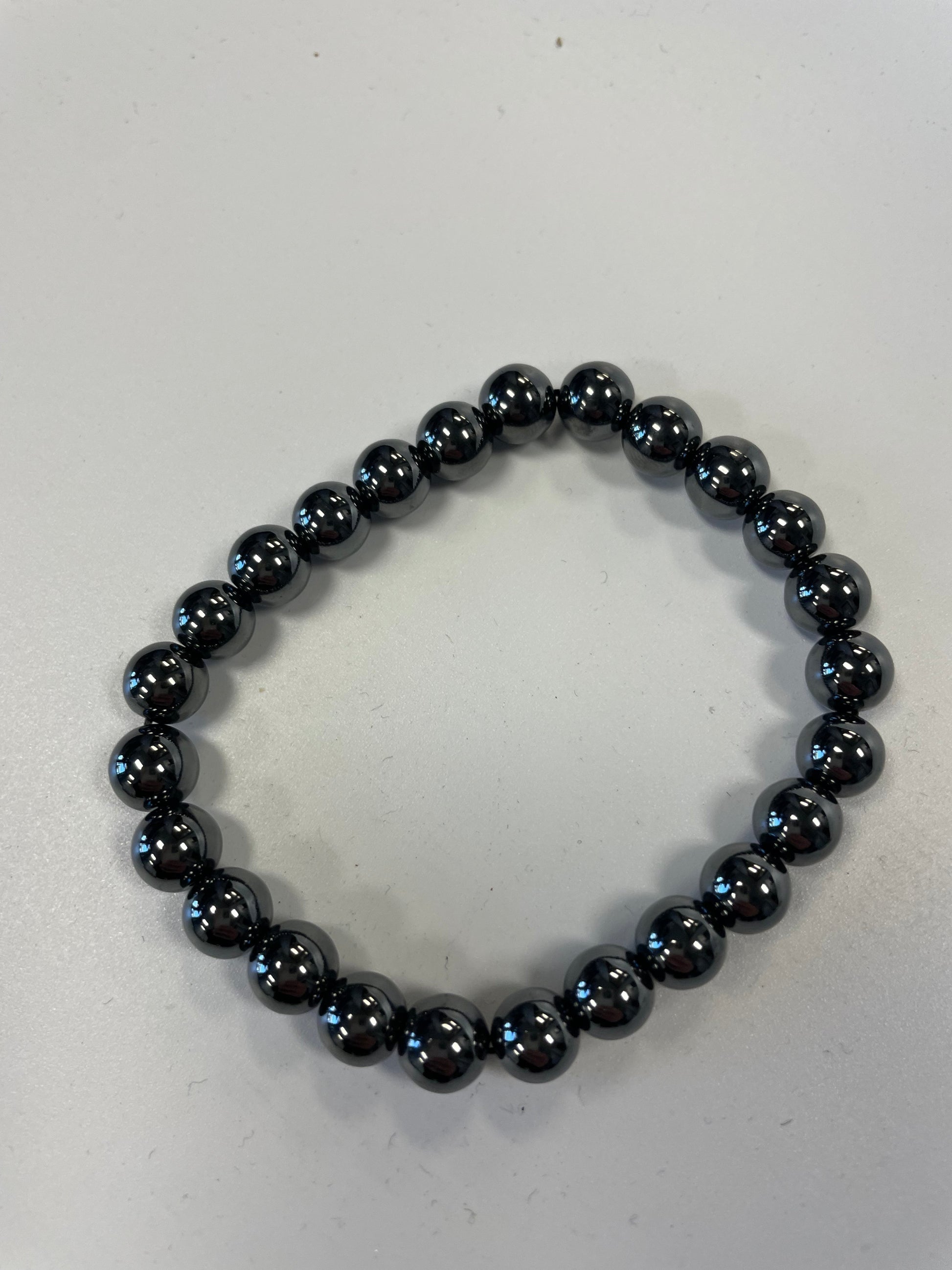 Grade A++ Hematite Crystal Bead Bracelet 8mm Stones Crystal Shop