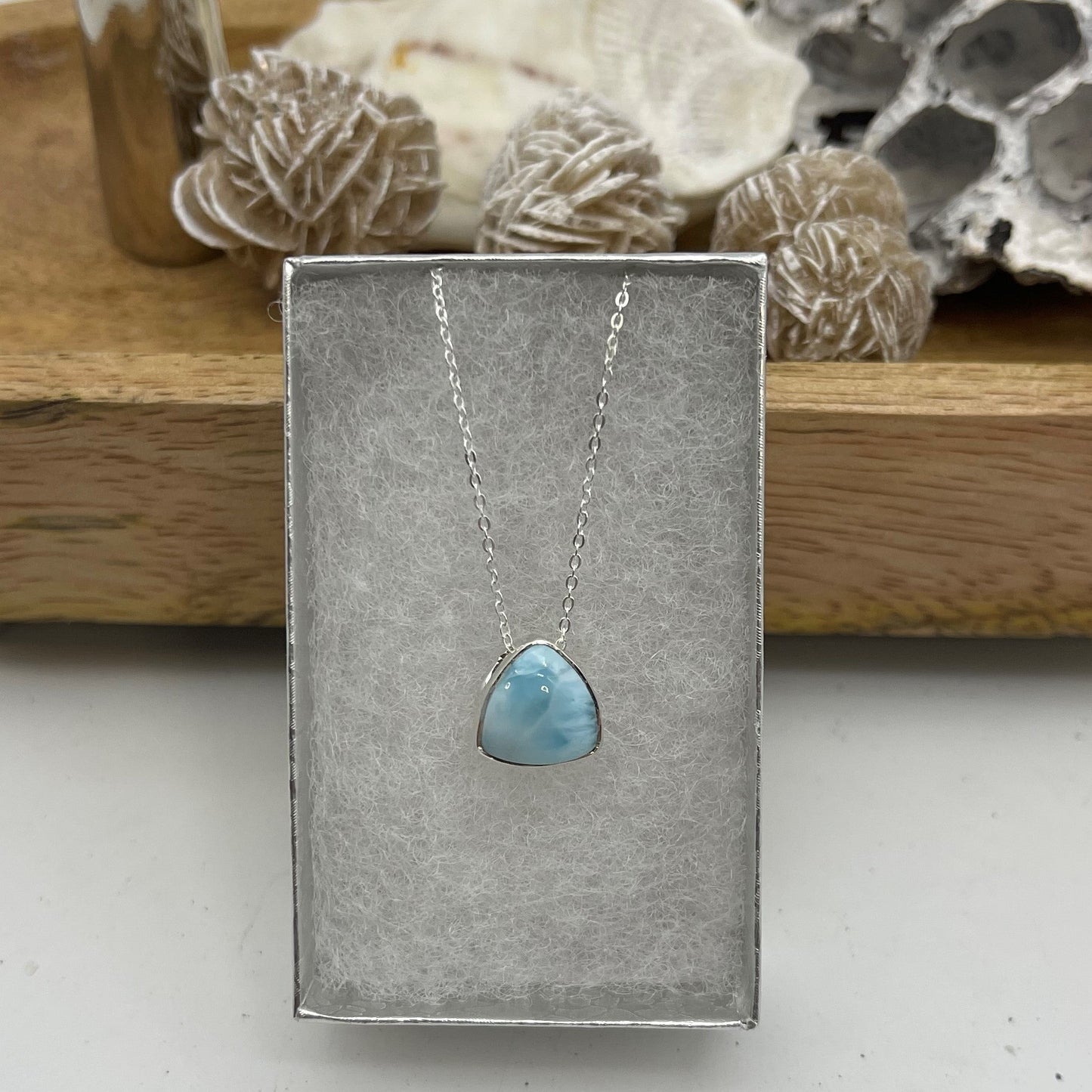 Grade A+ Larimar Necklace - Various designs & shapes! Stones Crystal Shop