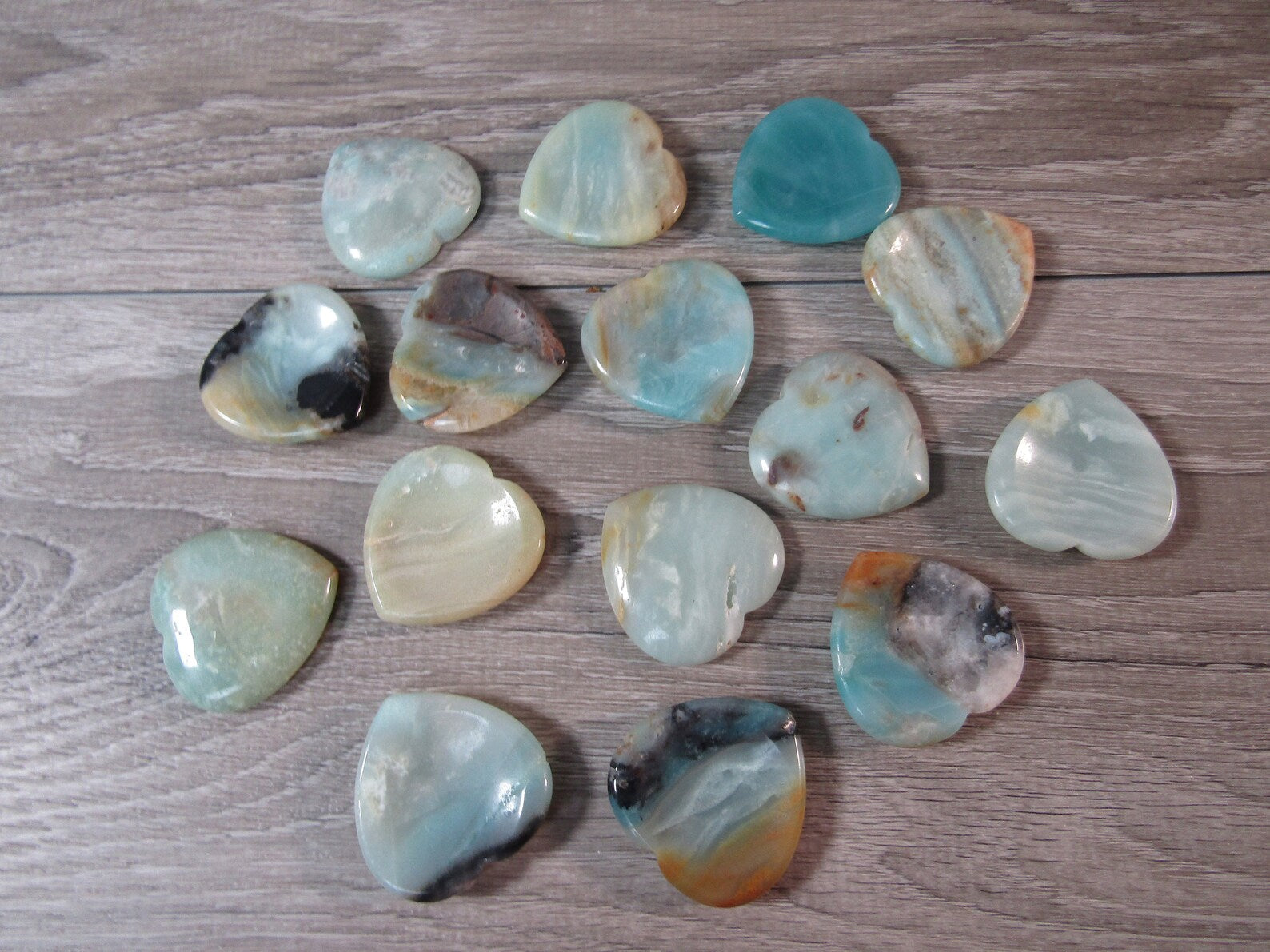 Heart Shaped Worry Stones - Amazonite (Draft for Bandar's review) Stones Crystal Shop