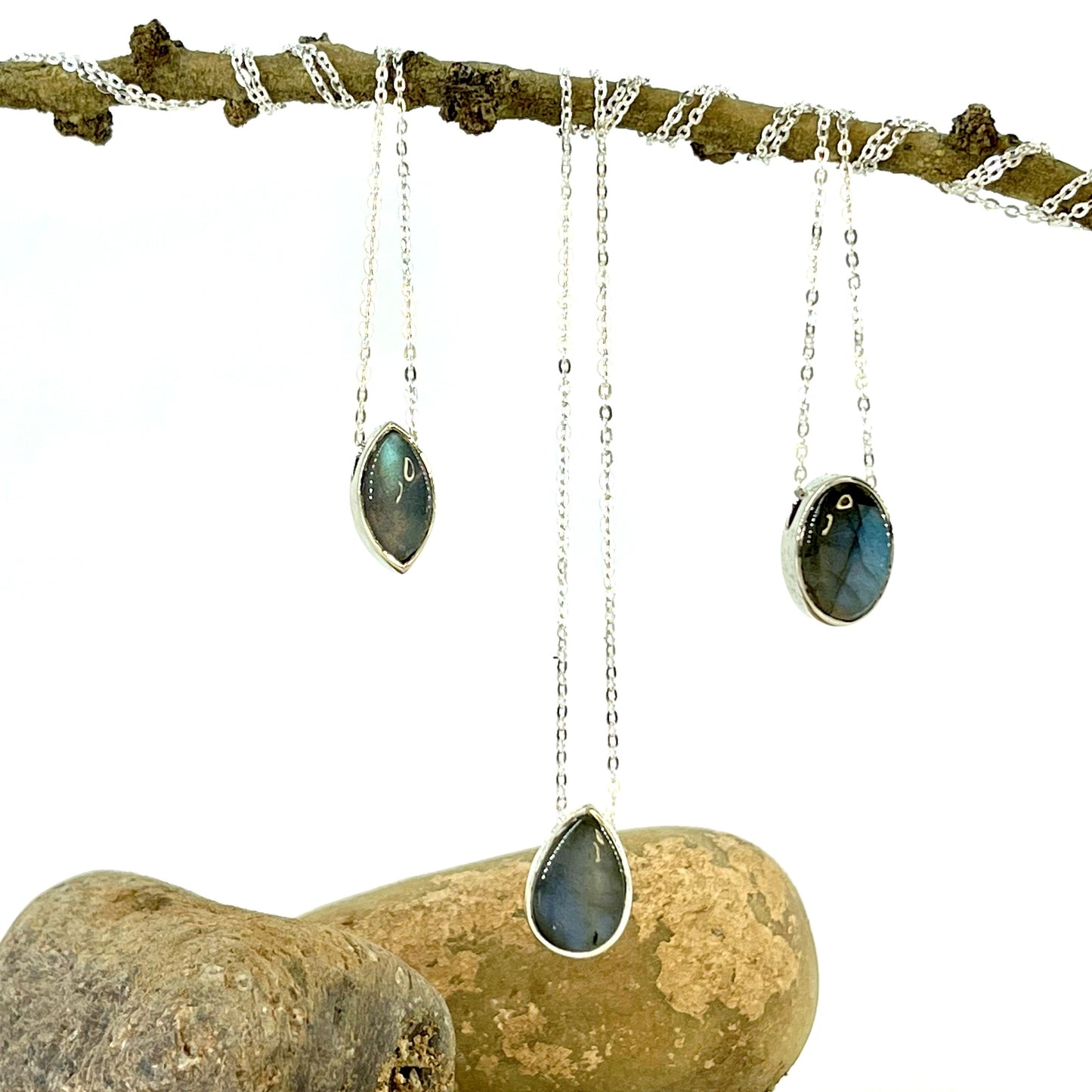 Labradorite Necklace - 3 Unique Designs Stones Crystal Shop