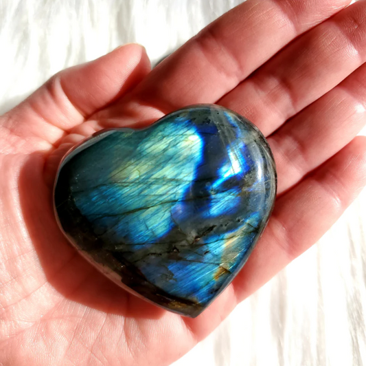 Large Labradorite Heart Stones Crystal Shop