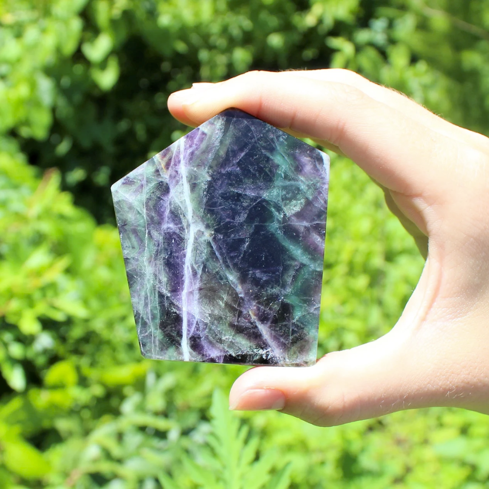 Natural Fluorite Slabs Slices Stones Crystal Shop