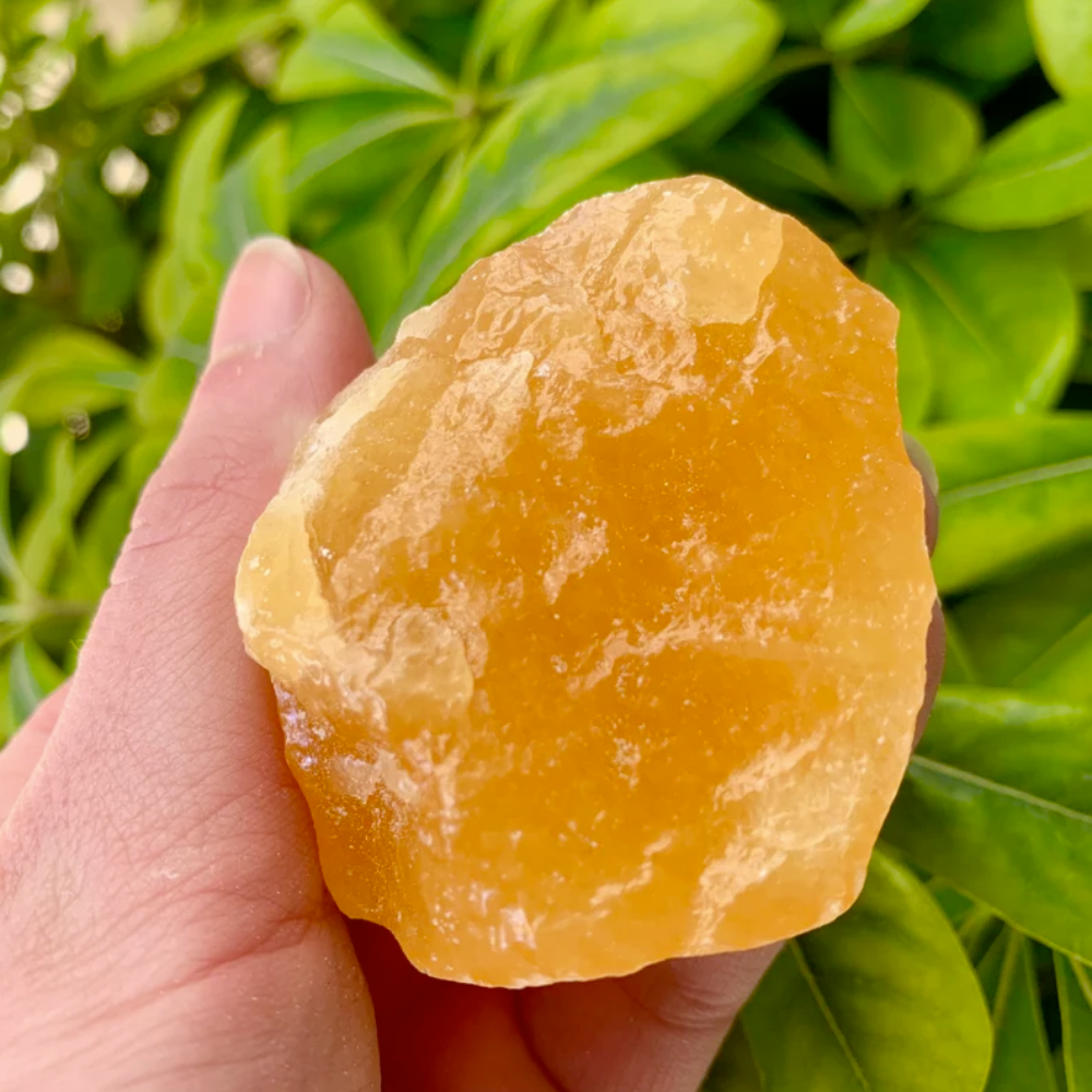 Natural Orange Calcite Chunk 100 Pure Raw Crystal 2.5