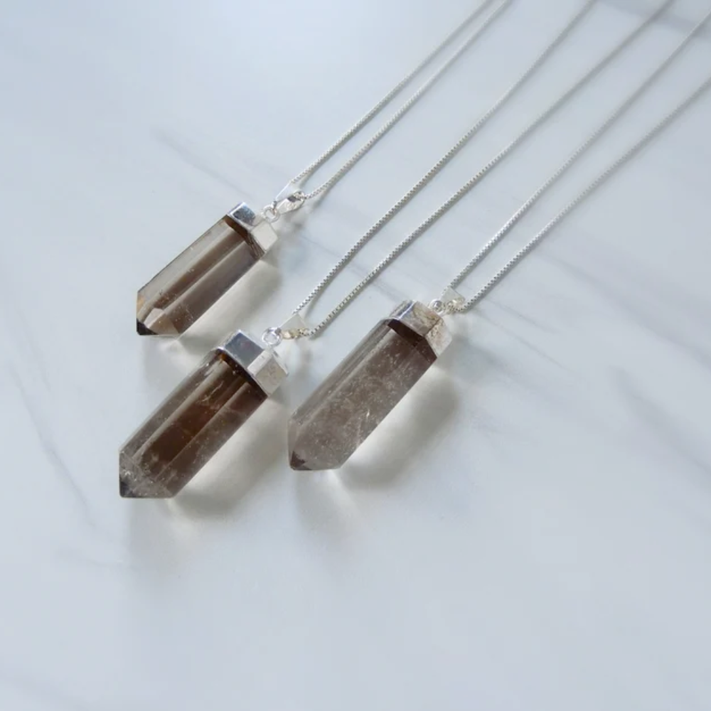 Smoky Quartz Necklace Stones Crystal Shop