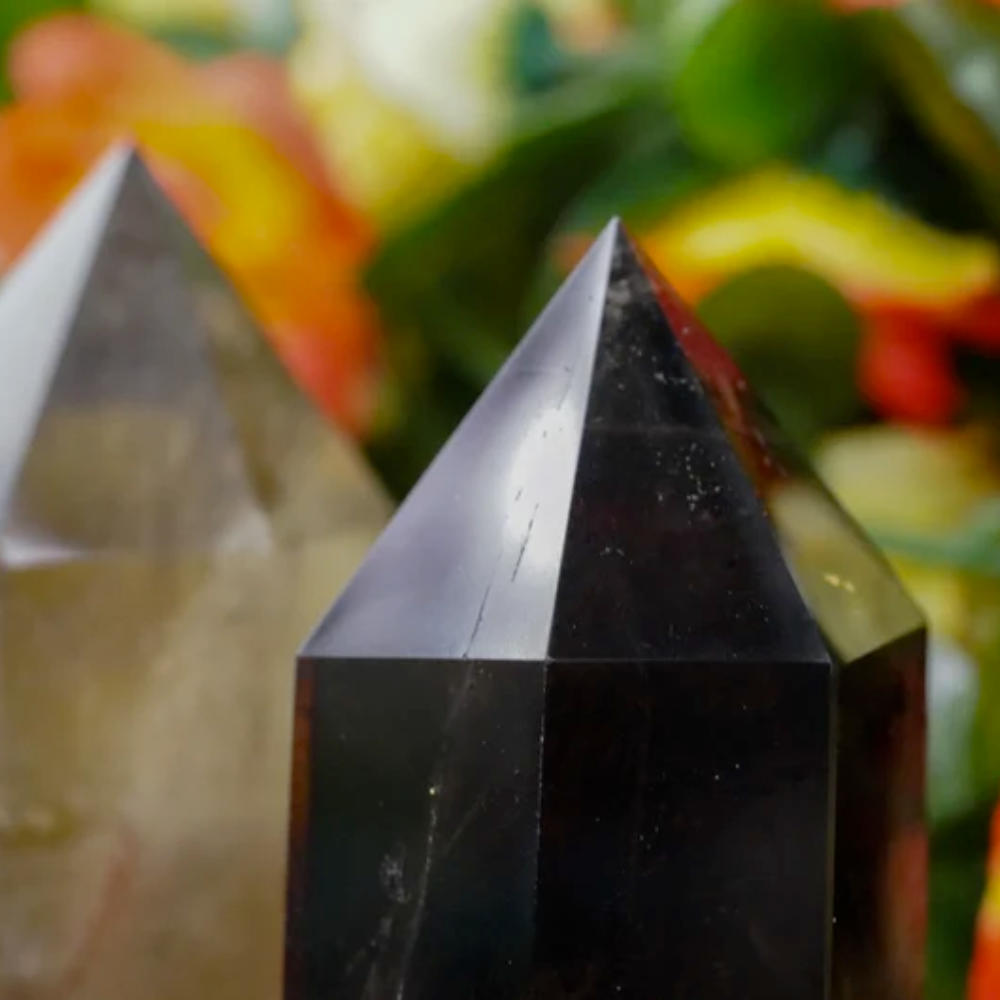 Smoky Quartz Towers - Hand Size Stones Crystal Shop