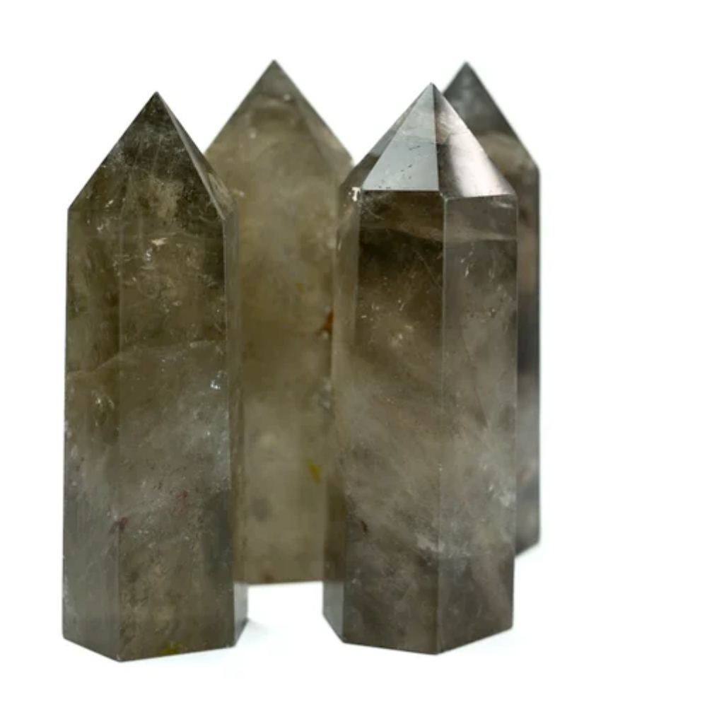 Smoky Quartz Towers - Hand Size Stones Crystal Shop