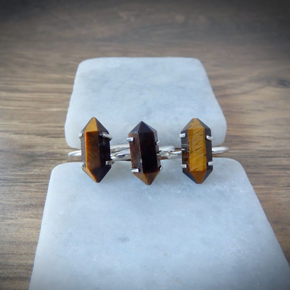 Tiger Eye Ring Stones Crystal Shop