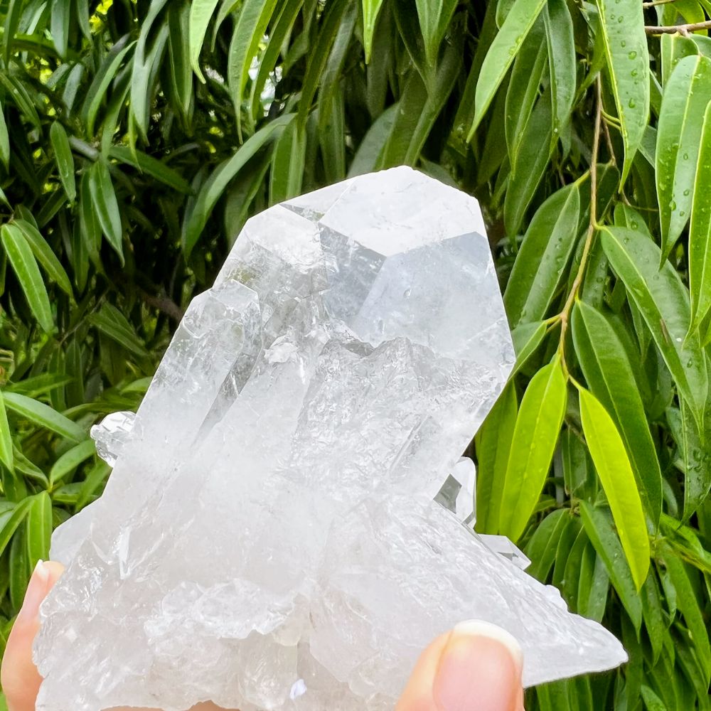 White Quartz Cluster CHECK Stones Crystal Shop