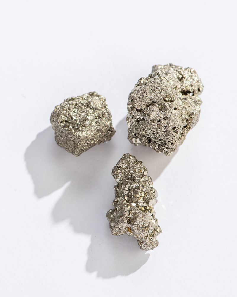 Rough Pyrite - Palm Clusters From Peru 1.5"