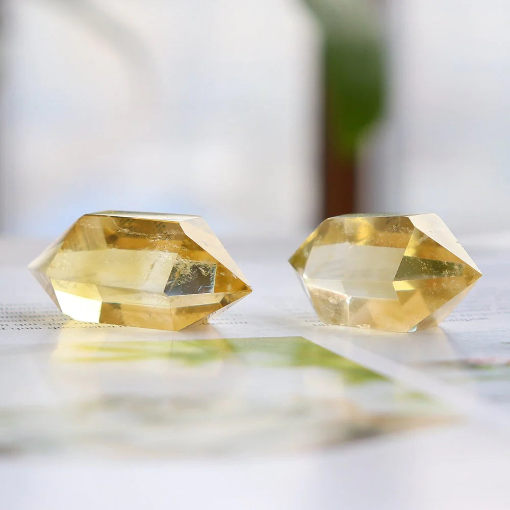 Double Pointed Citrine Calcite - Sizes 2"-4"