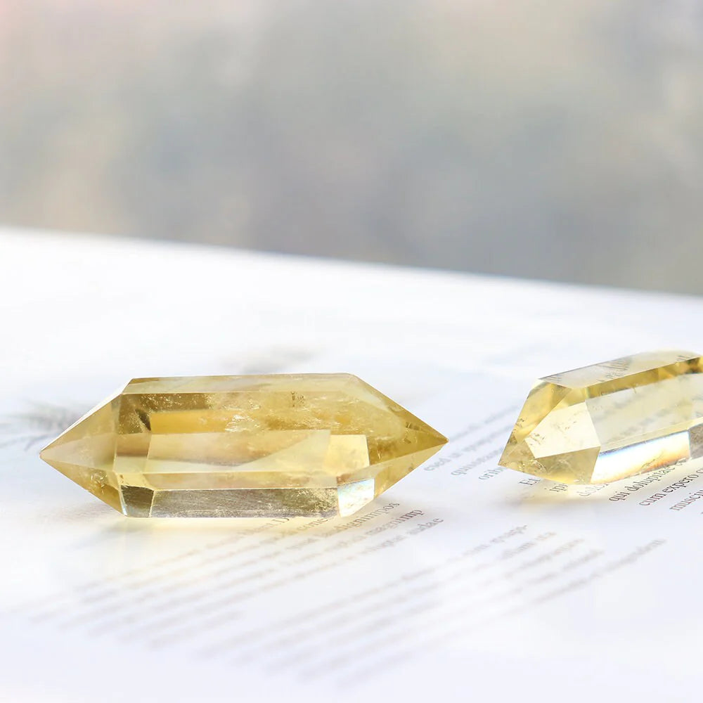 Double Pointed Citrine Calcite - Sizes 2"-4"