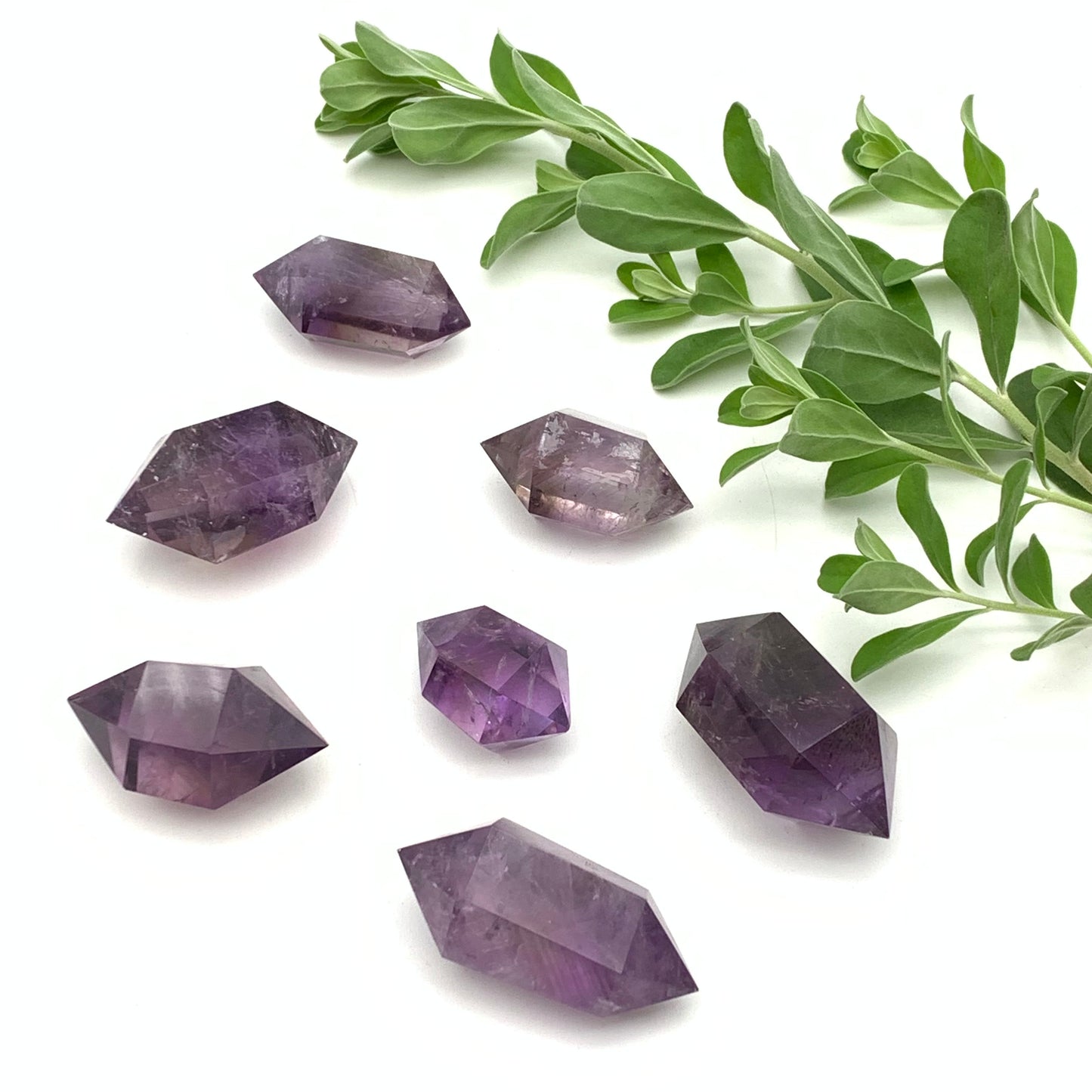 Natural Double Pointed Amethyst - 1 to 1.5 inches