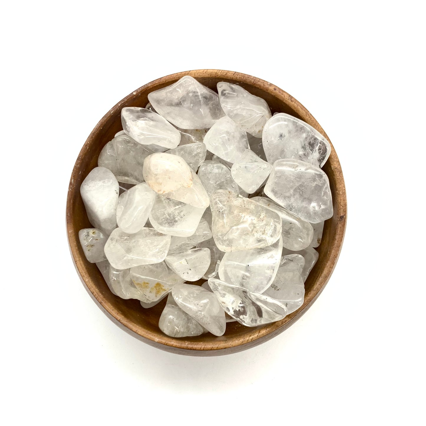 Beautiful Premium Clear Quartz Tumbled Stones - 1 Inch