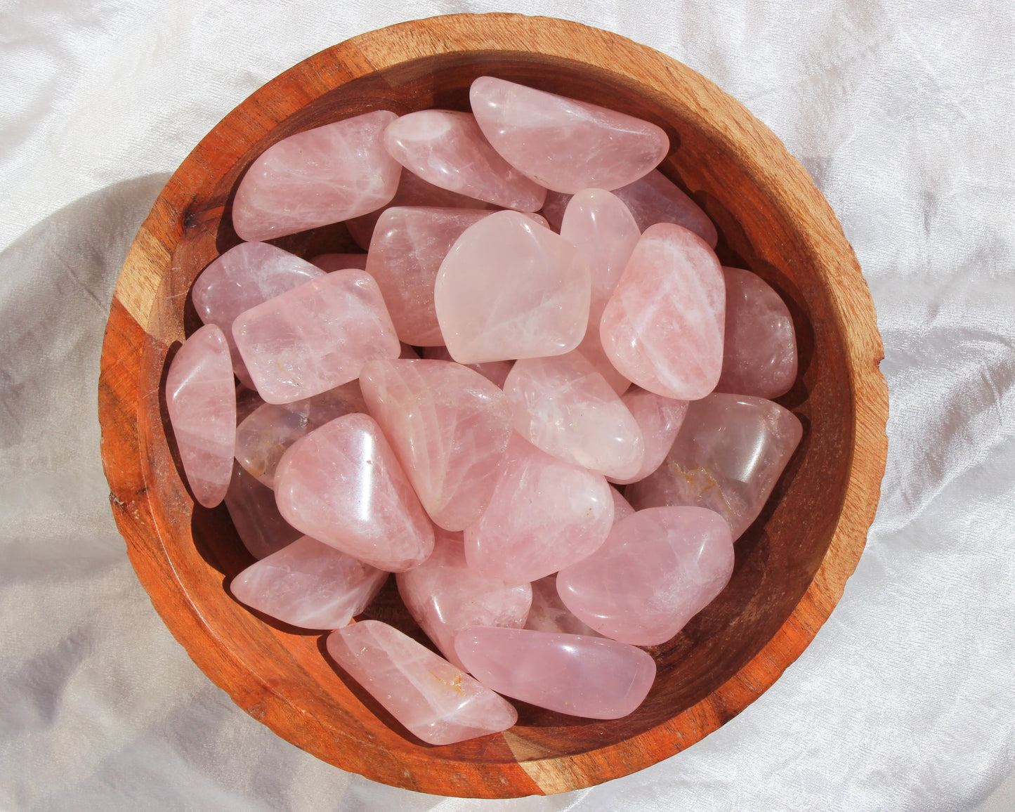 Rose Quartz Tumbled Stones - 1" Heart Chakra Crystals