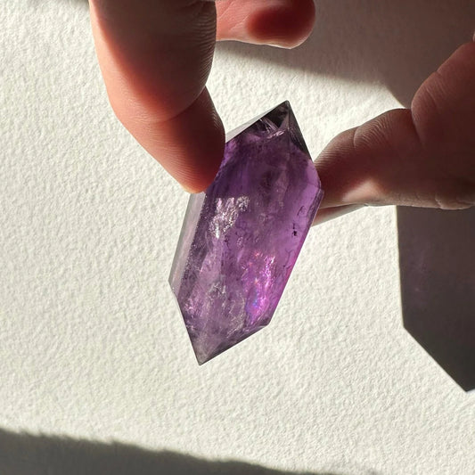 Natural Double Pointed Amethyst - 1 to 1.5 inches