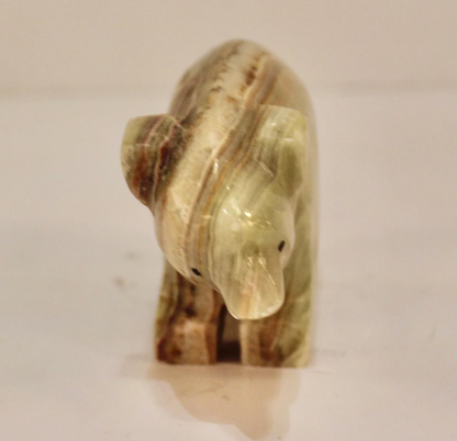 Bear Banded Green Onyx Carving Stones Crystal Shop