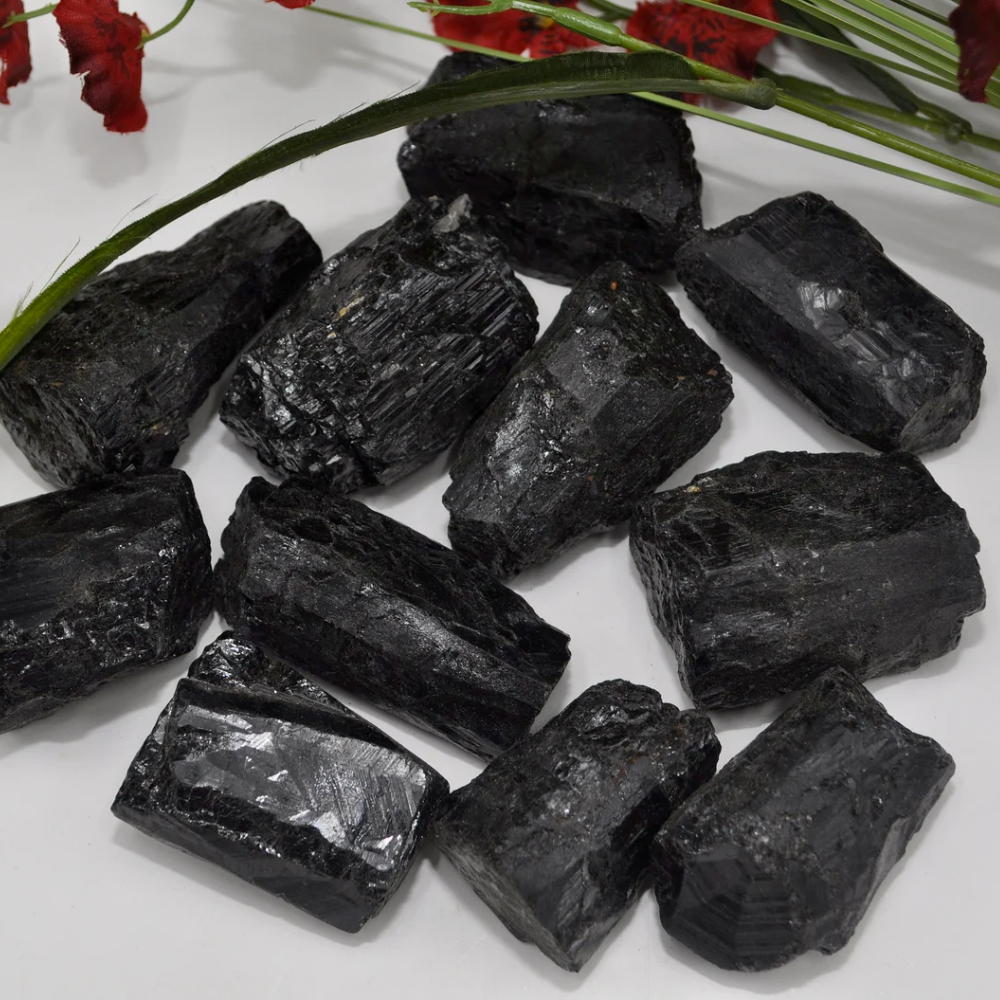 Black Tourmaline Crystal Raw Tourmaline Stone Stones Crystal Shop