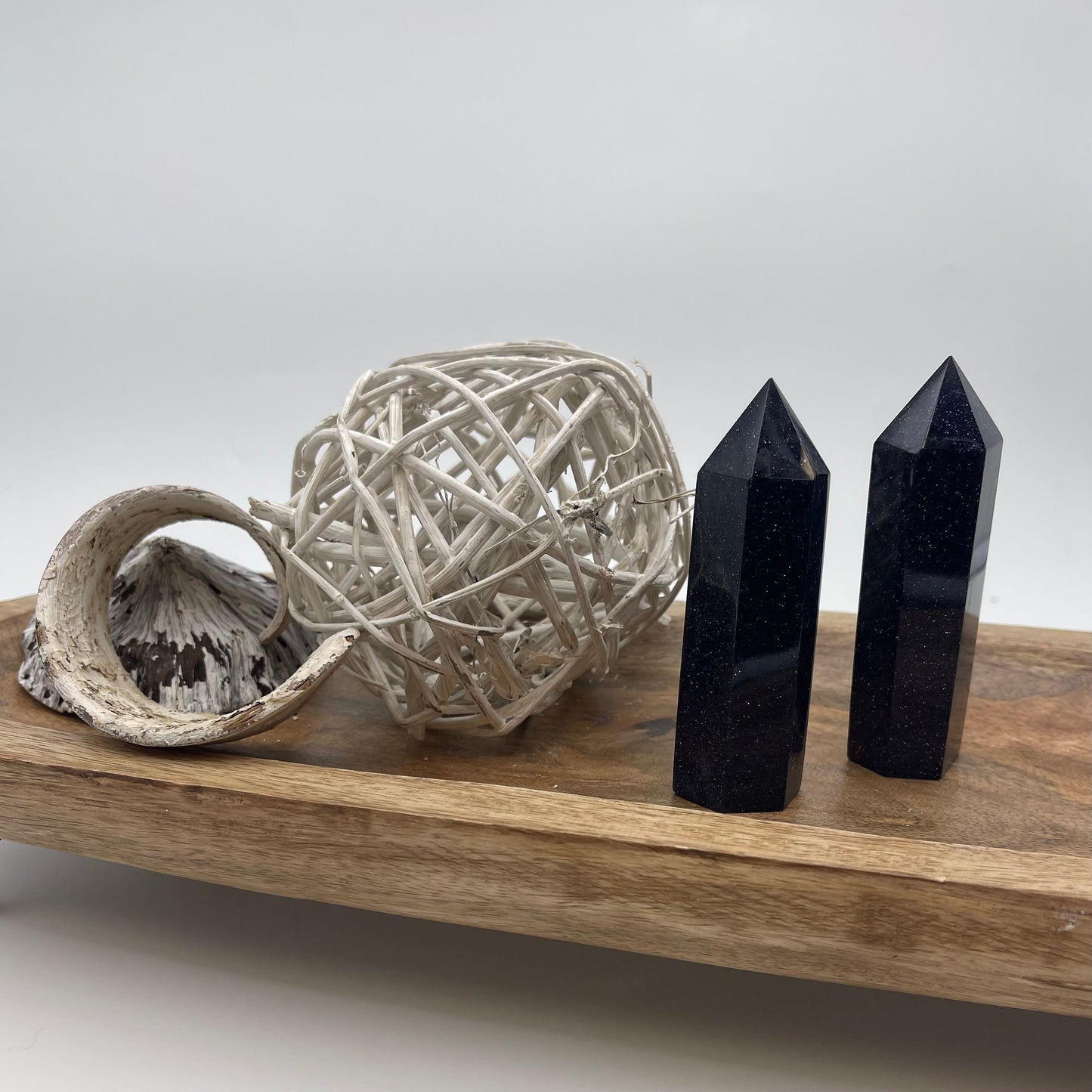 Blue Goldstone Tower Point Stones Crystal Shop