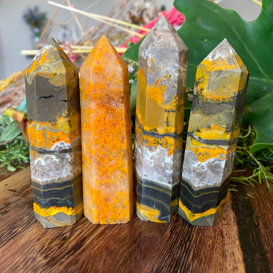 Bumble Bee Jasper Tower (Draft for Bandar Review) Stones Crystal Shop