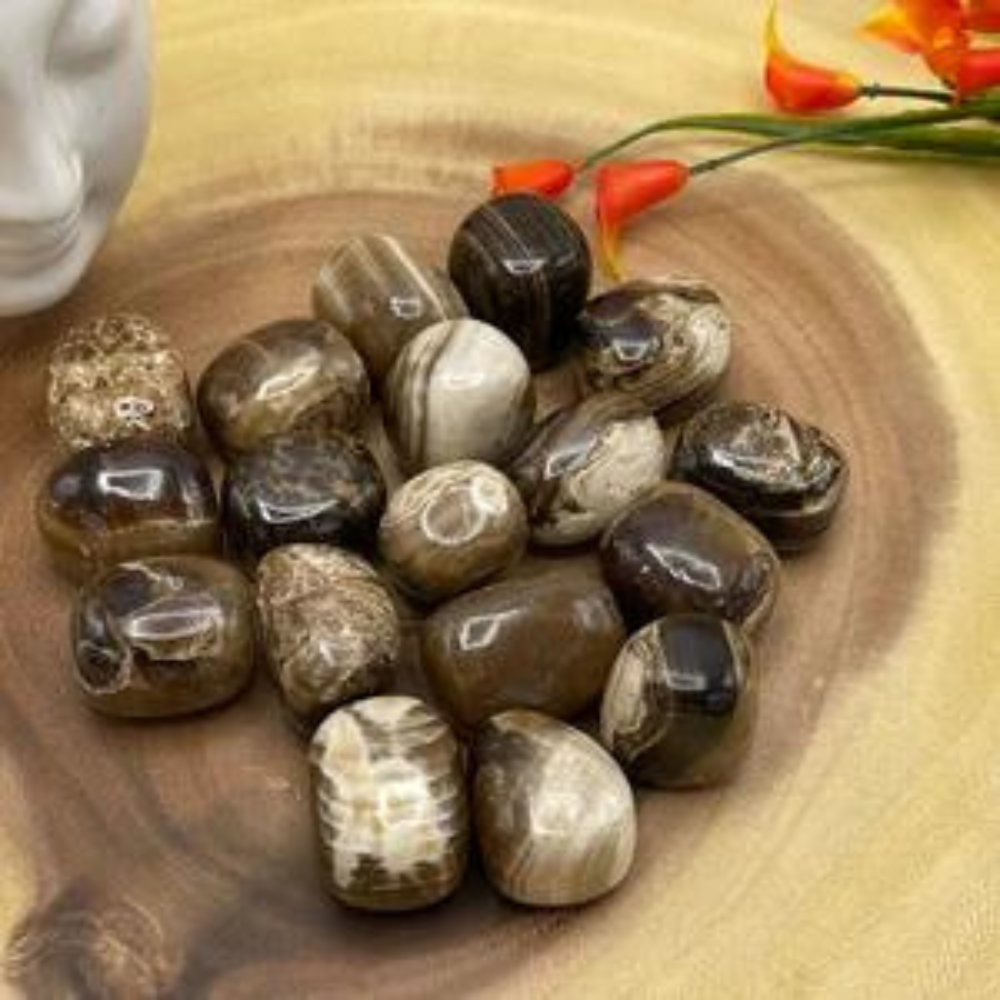 Chocolate Calcite Tumbled Stone Stones Crystal Shop