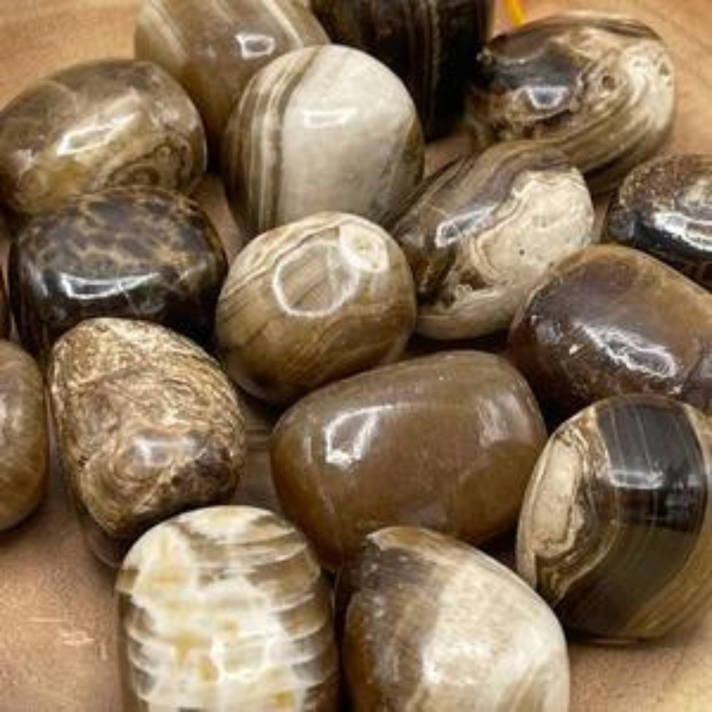 Chocolate Calcite Tumbled Stone Stones Crystal Shop