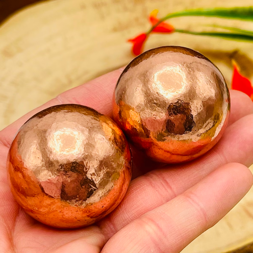 Native Copper Sphere Top Quality 2 Inch Copper Sphere 100% Natural Copper Energizes All ...