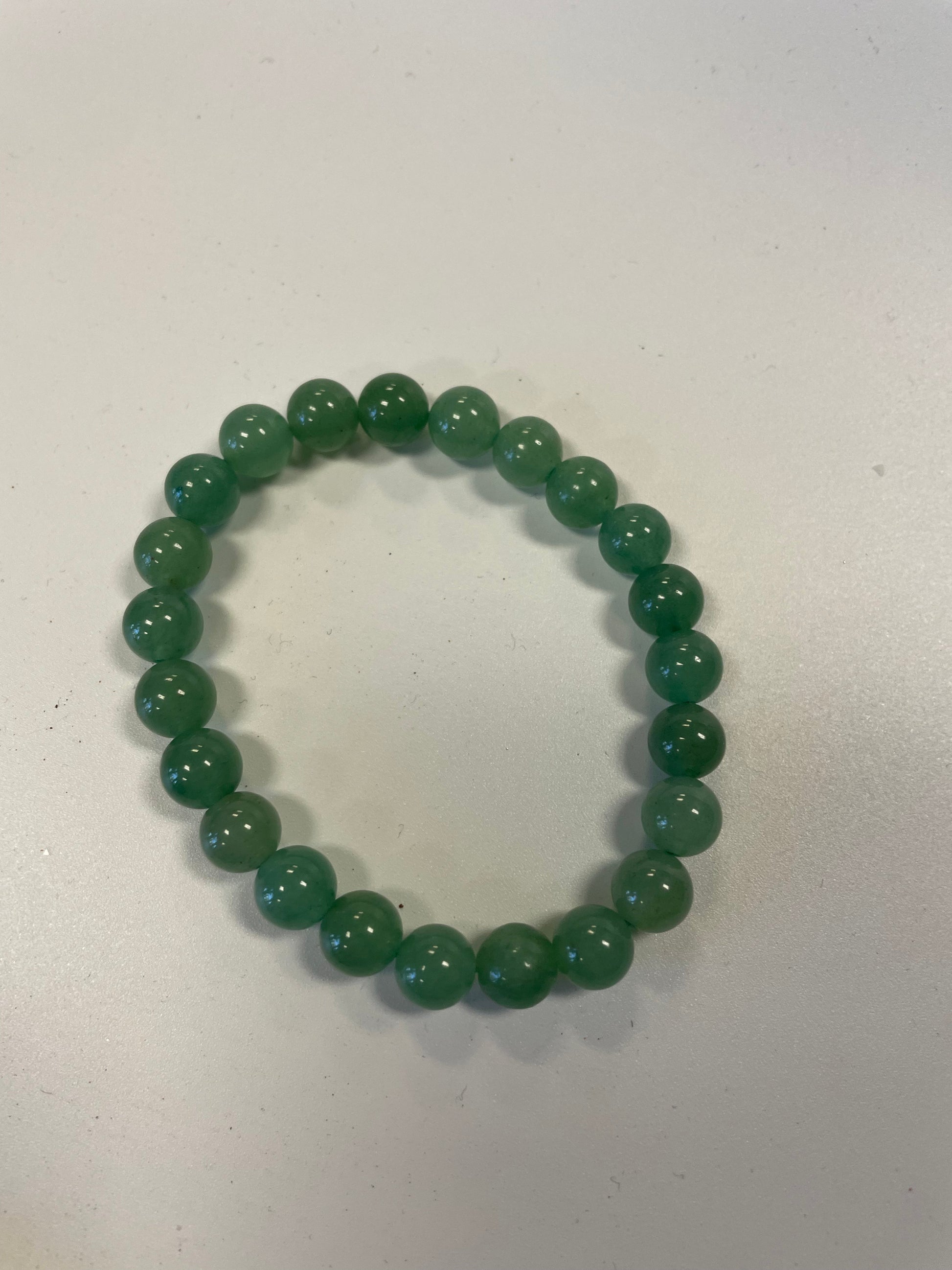 Green Aventurine Bracelet: 8 mm Round Crystals Stones Crystal Shop