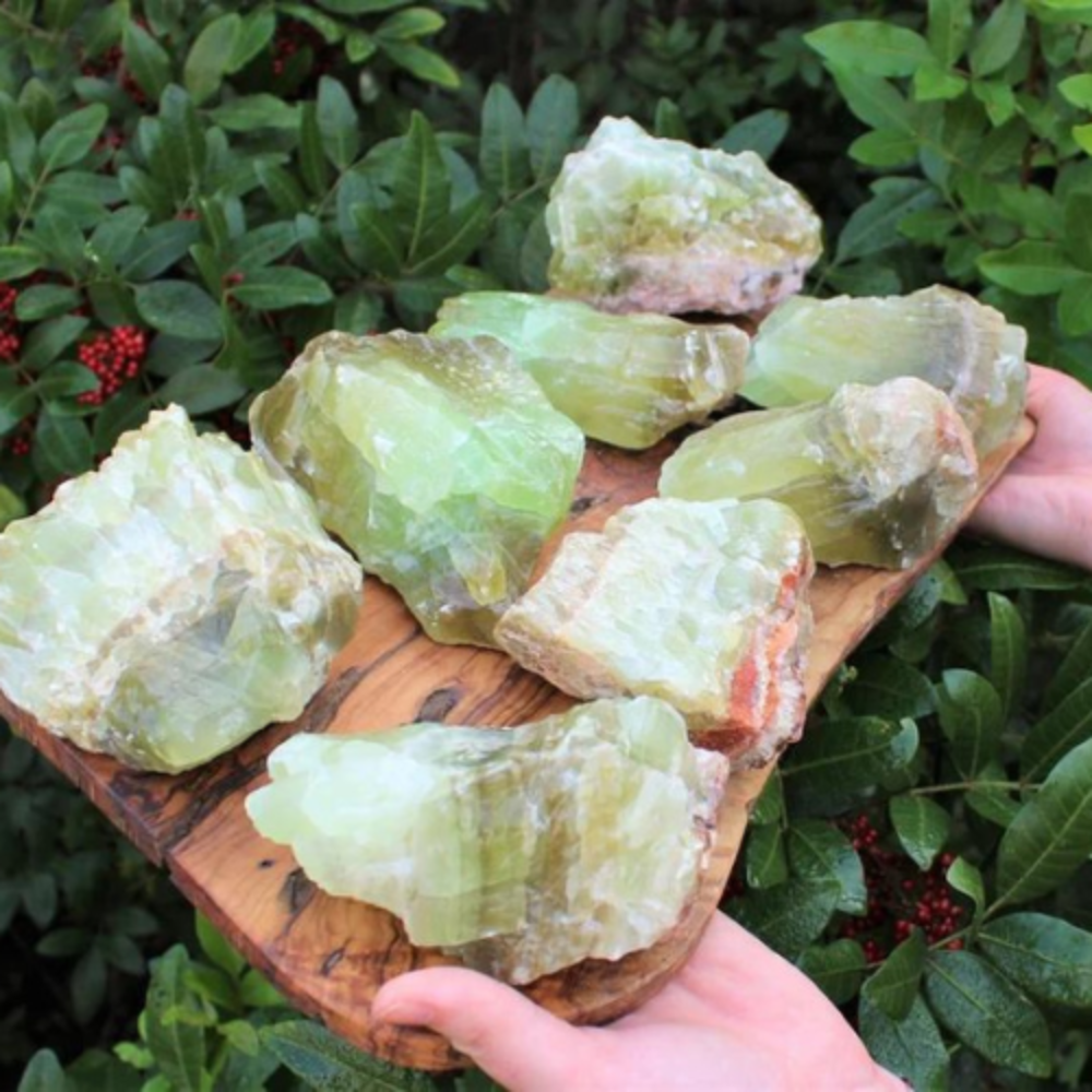 Green Calcite Stones Crystal Shop