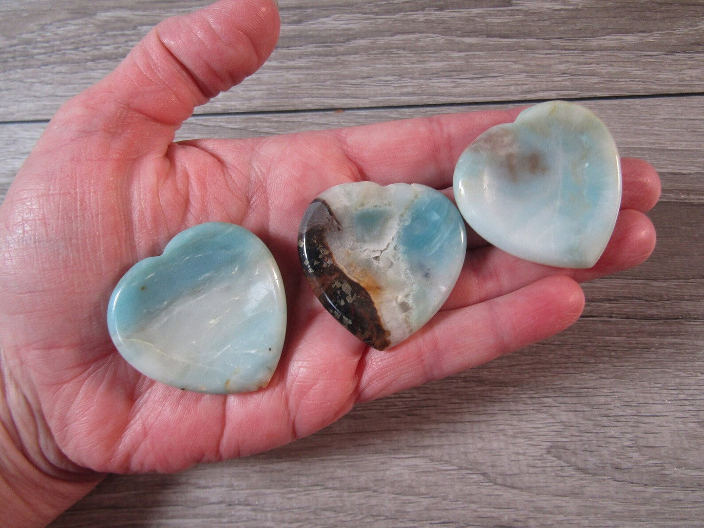 Heart Shaped Worry Stones - Amazonite (Draft for Bandar's review) Stones Crystal Shop
