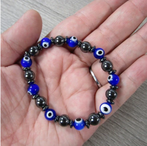 Buy Couples evil eye bracelet for men & women, hand made nazariya evil eye  bracelet. at Amazon.in