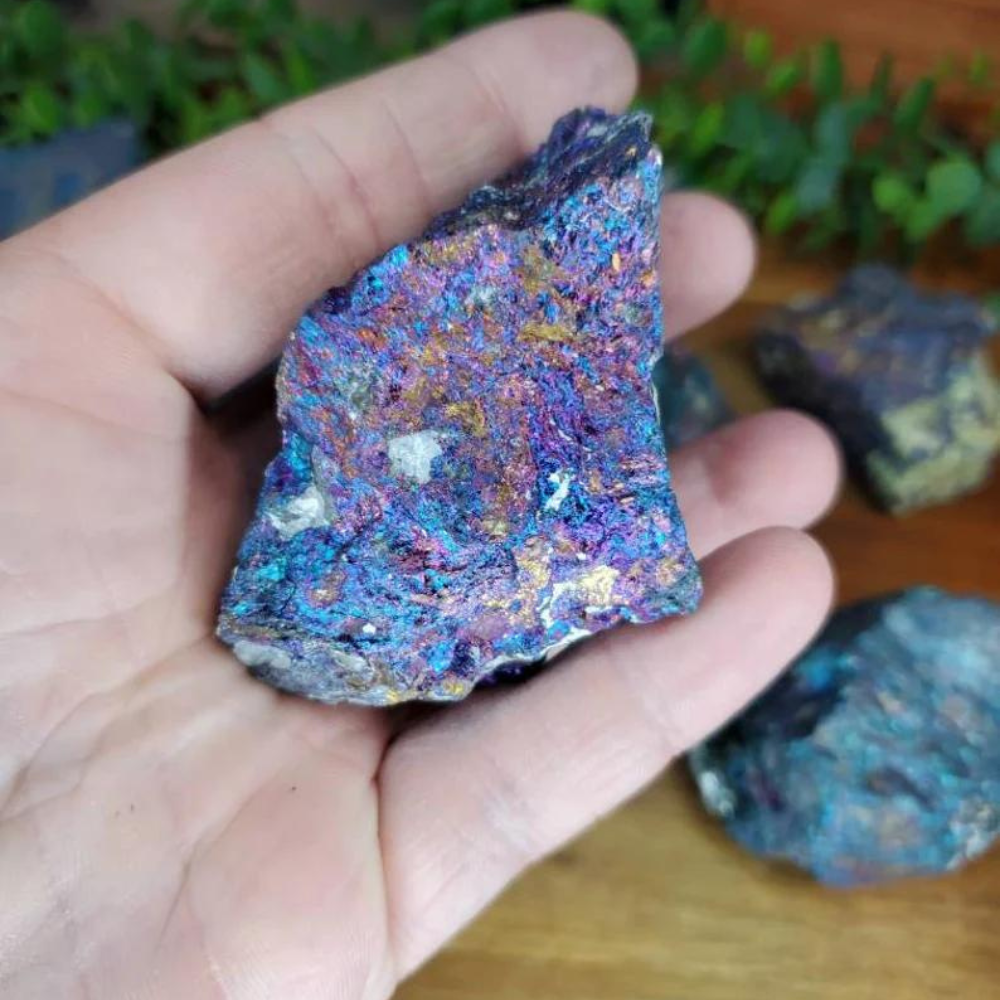 Natural Chalcopyrite stone ~ Peacock Ore Iridescent Crystal Stones Crystal Shop