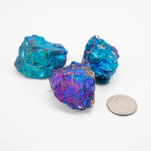 Natural Chalcopyrite stone ~ Peacock Ore Iridescent Crystal Stones Crystal Shop