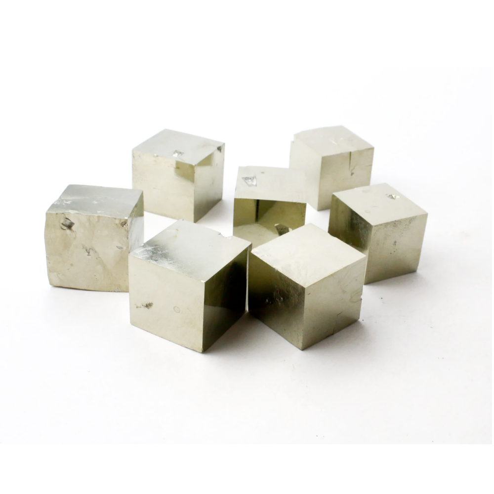 Natural Pyrite Crystal Single Cube from Spain Stones Crystal Shop