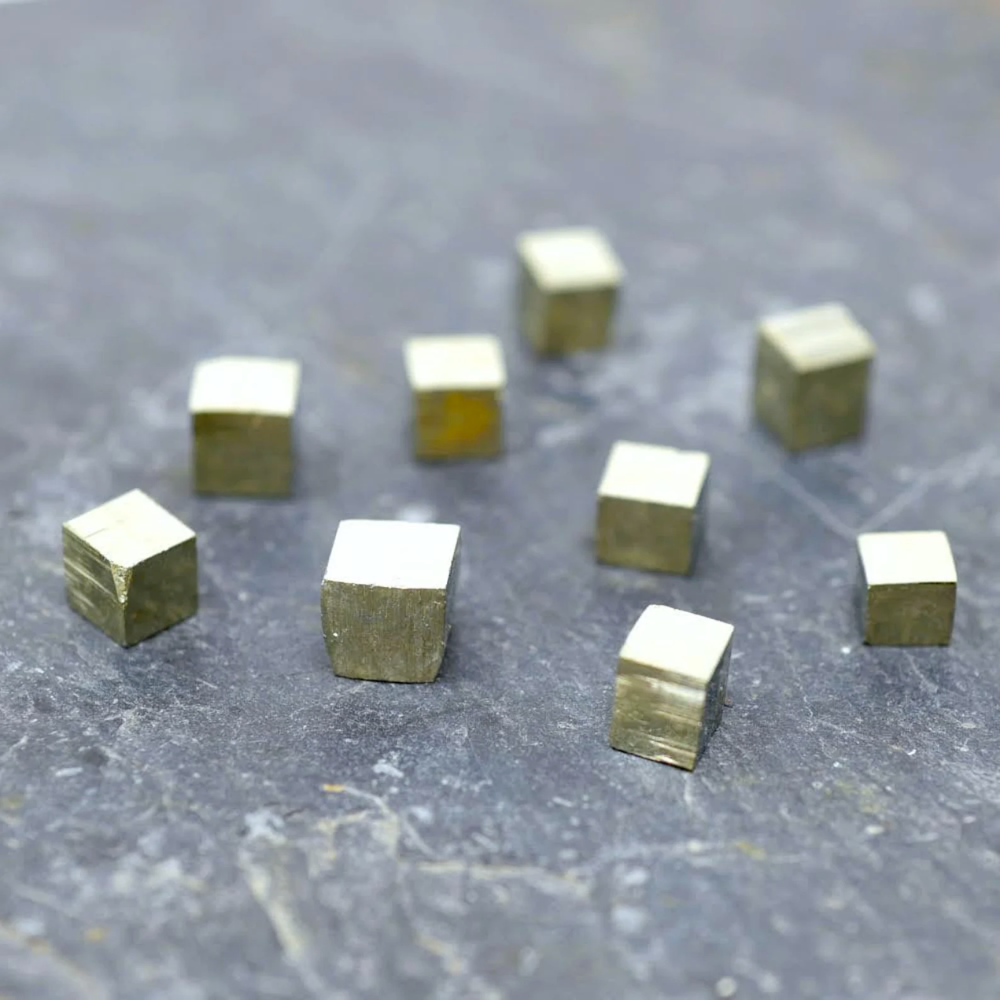 Natural Pyrite Crystal Single Cube from Spain Stones Crystal Shop