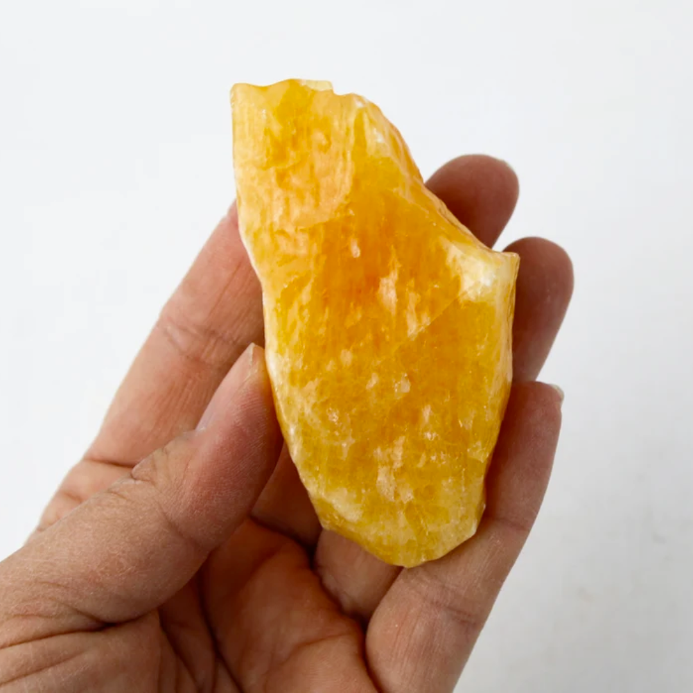 One Natural Orange Calcite Chunk Stones Crystal Shop