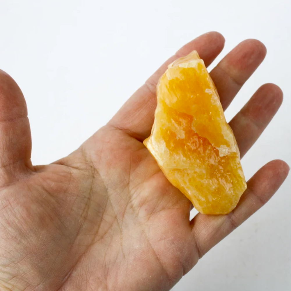 One Natural Orange Calcite Chunk Stones Crystal Shop