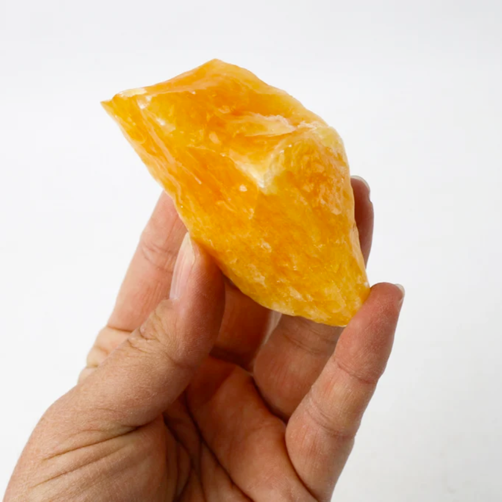 One Natural Orange Calcite Chunk Stones Crystal Shop