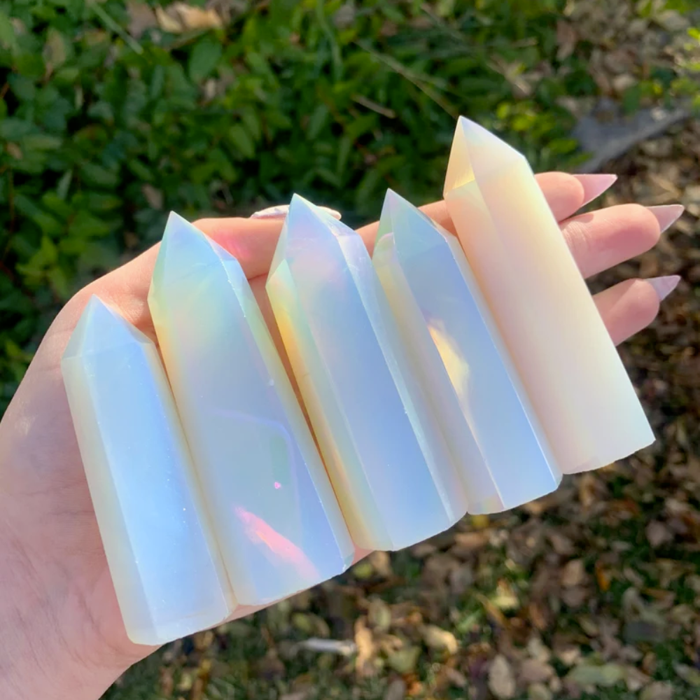 Opalite Tower Point Stones Crystal Shop