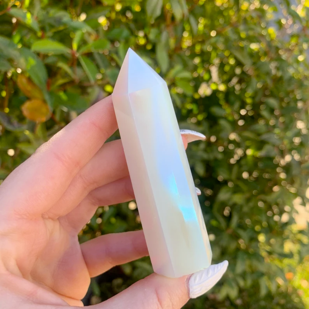 Opalite Tower Point Stones Crystal Shop