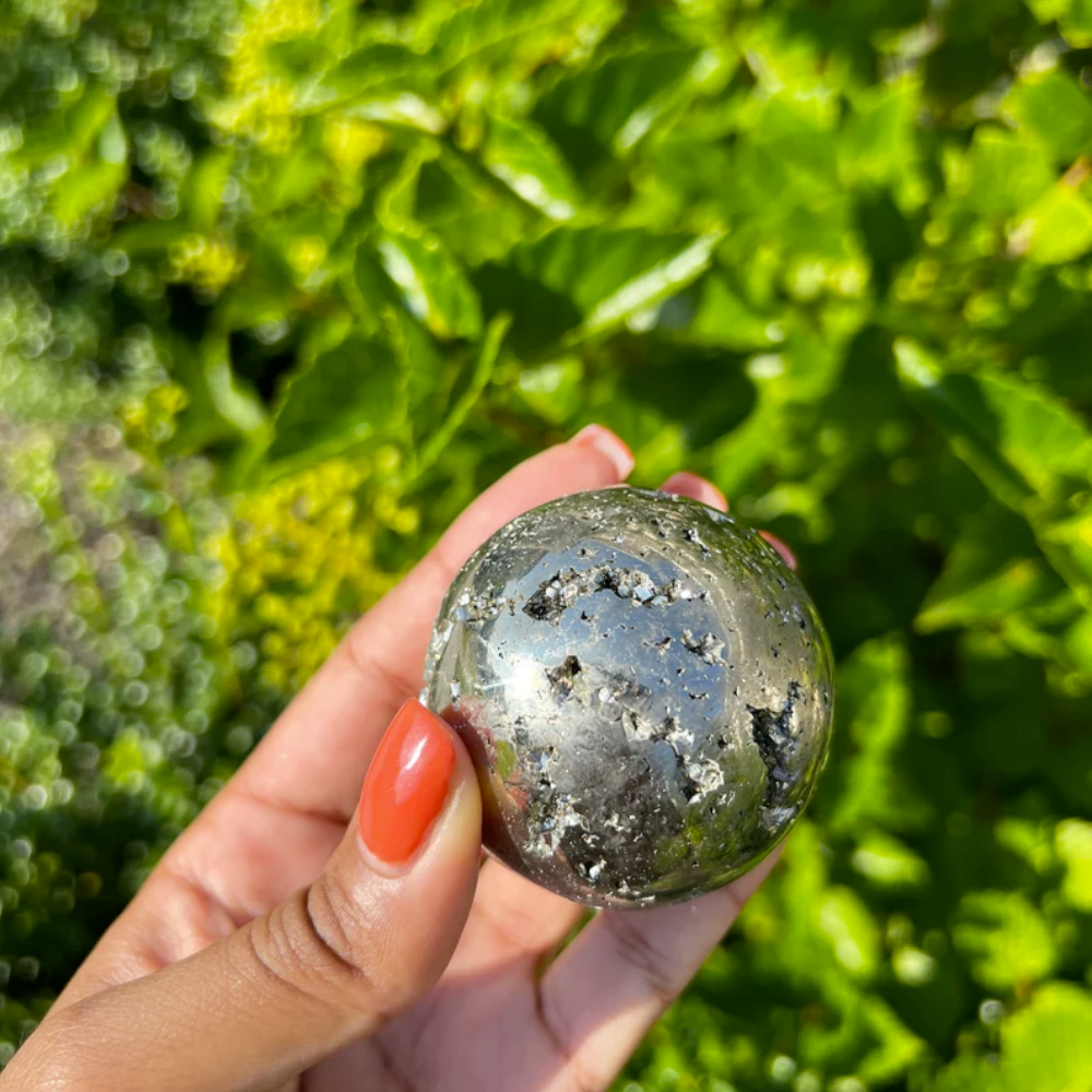 Pyrite Sphere Stones Crystal Shop