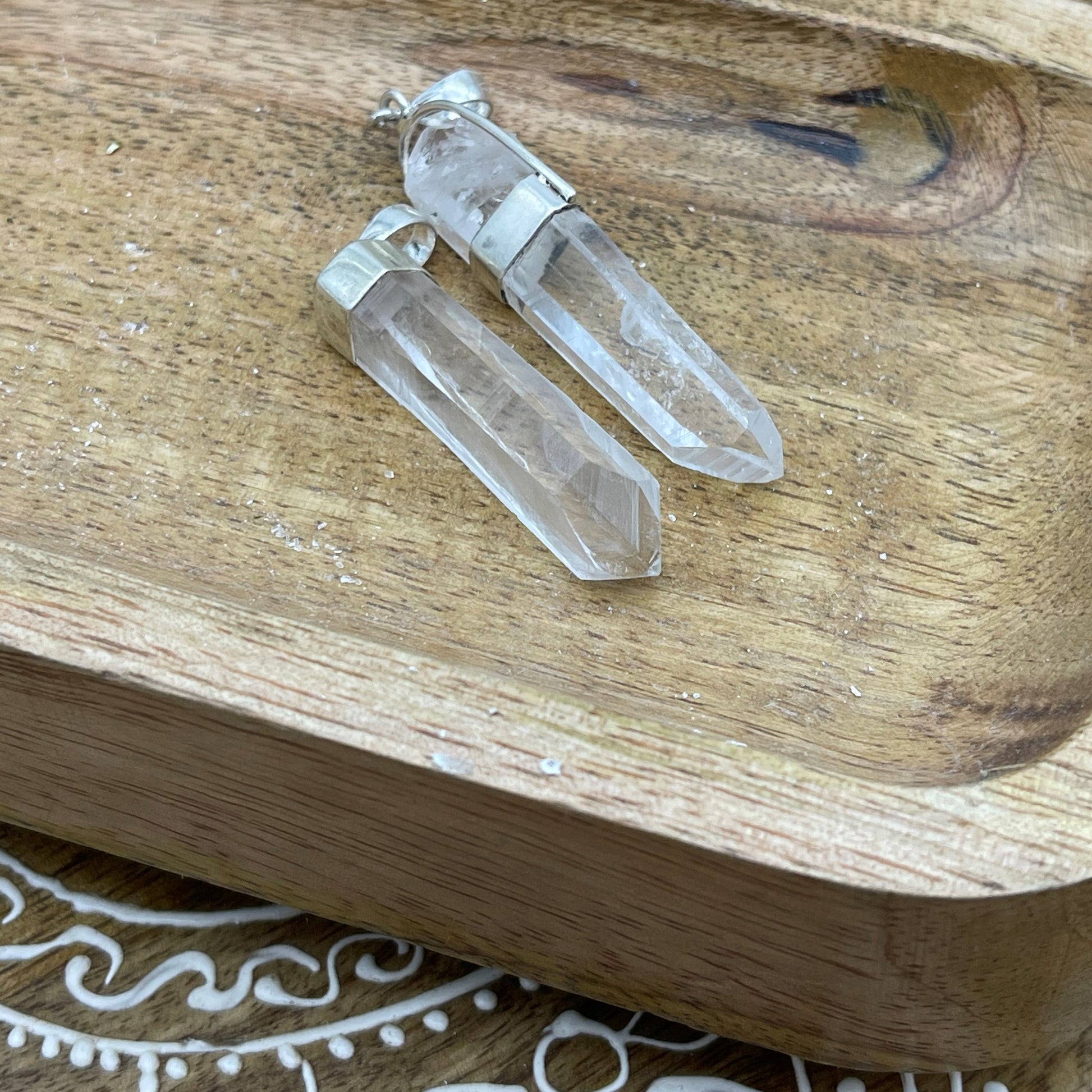 Quartz Pointed Necklace - Grade A CHECK (Liliana fixed photos actual products) Stones Crystal Shop