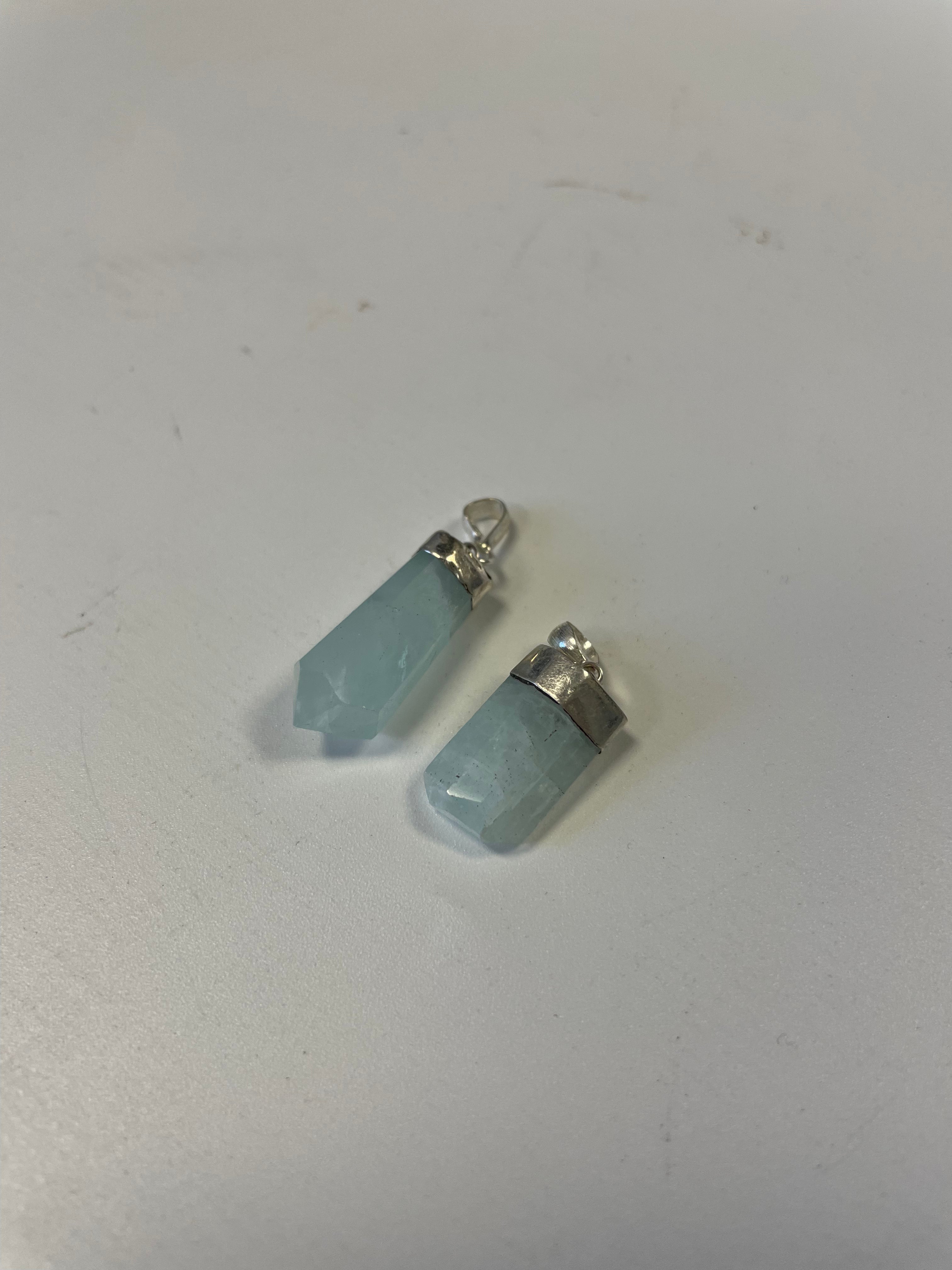 Raw Aquamarine Necklace Aquamarine Jewerly Stones Crystal Shop 533