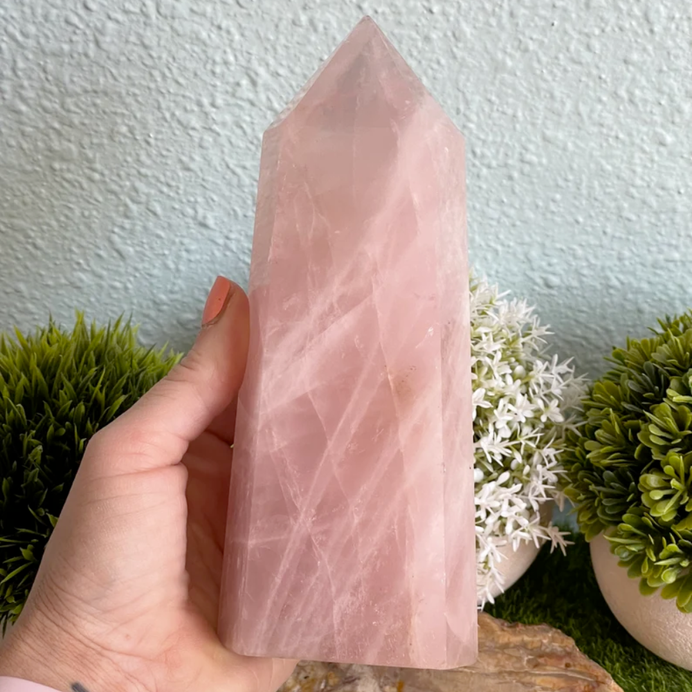 Rose Quartz Tower - Larger Sizes Stones Crystal Shop
