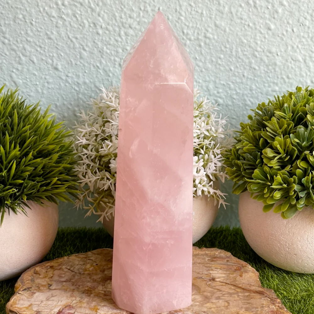 Rose Quartz Tower - Larger Sizes Stones Crystal Shop