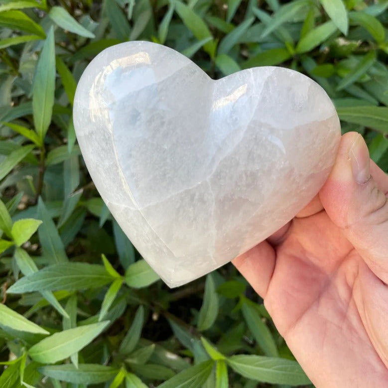 Selenite Heart Bowl Stones Crystal Shop